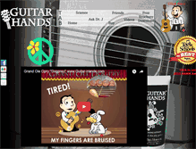 Tablet Screenshot of guitarhands.com